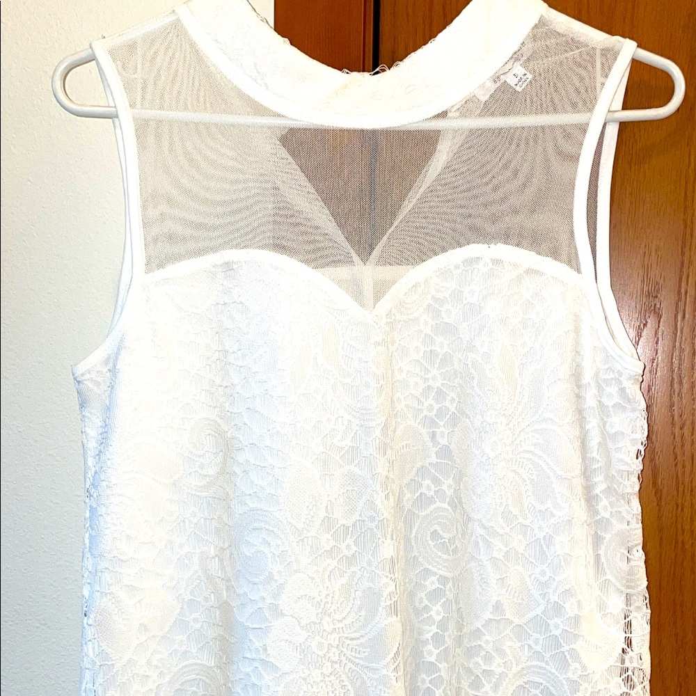 Mesh and lacey type top